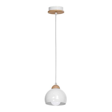 Hanglamp DAMA 1xE27/60W/230V wit