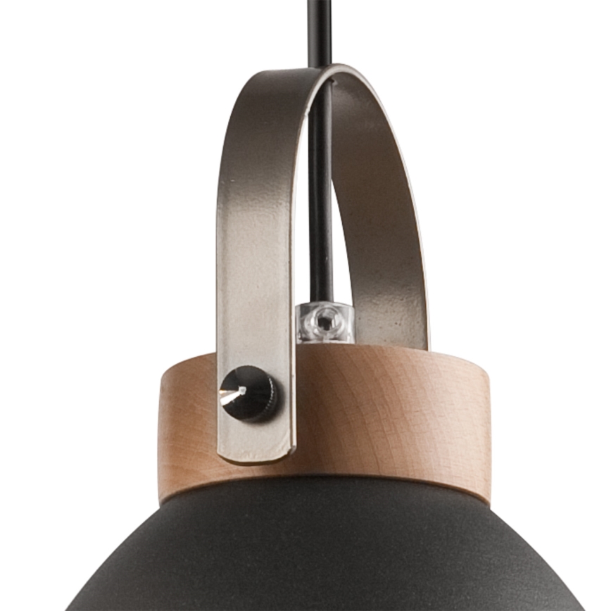 Hanglamp aan kabel DANIELLE 3xE27/60W/230V beuken