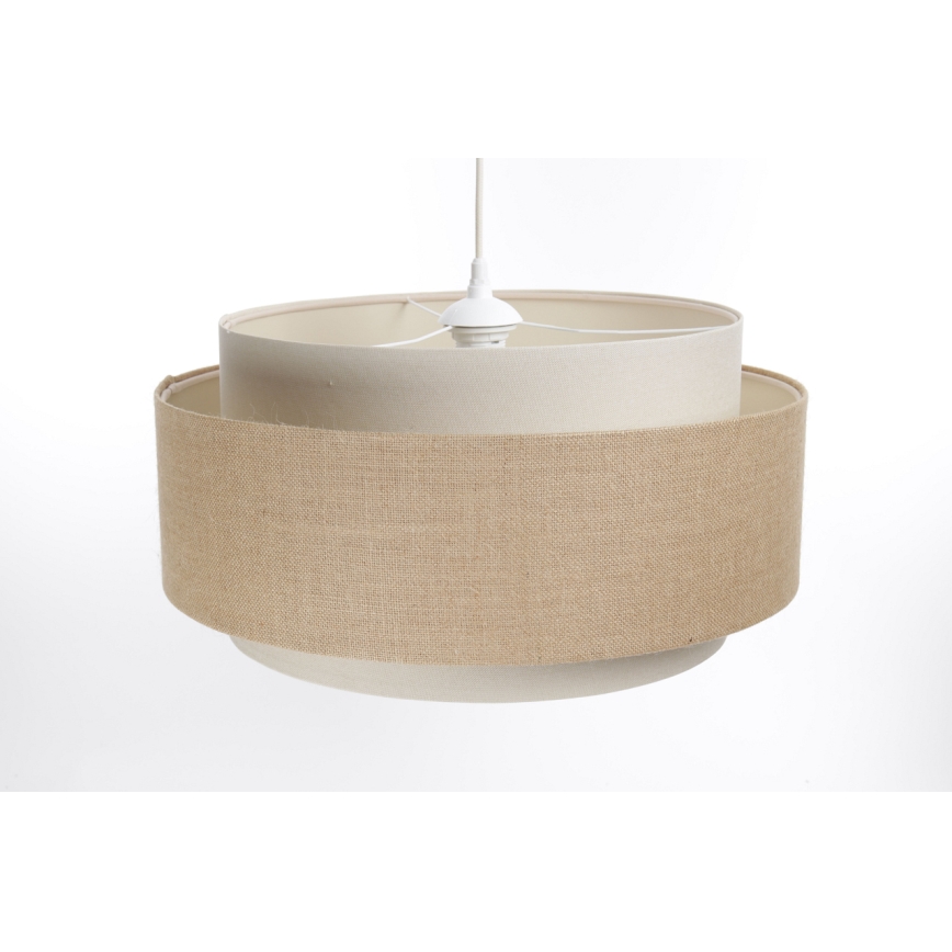 Hanglamp aan kabel DOBLO 1xE27/60W/230V beige/crème