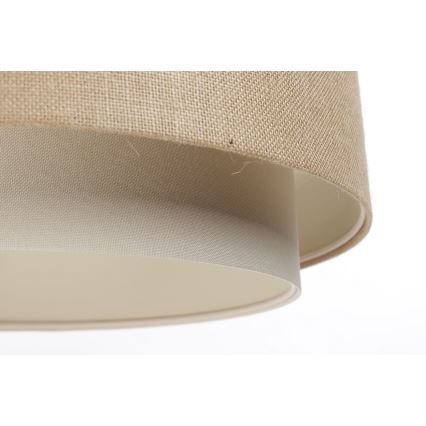 Hanglamp aan kabel DOBLO 1xE27/60W/230V beige/crème