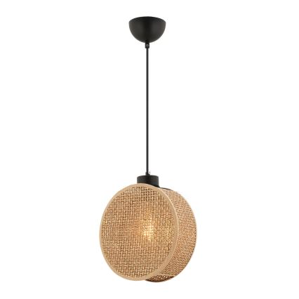 Hanglamp DRUM aan snoer 1xE27/60W/230V bruin
