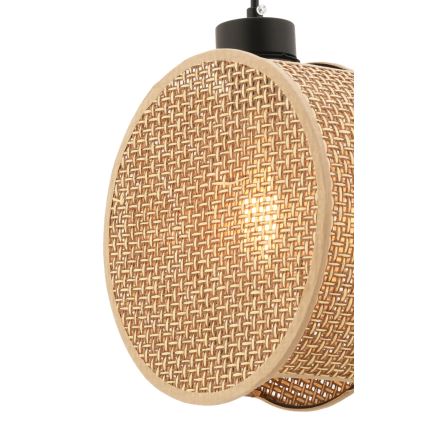 Hanglamp DRUM aan snoer 1xE27/60W/230V bruin