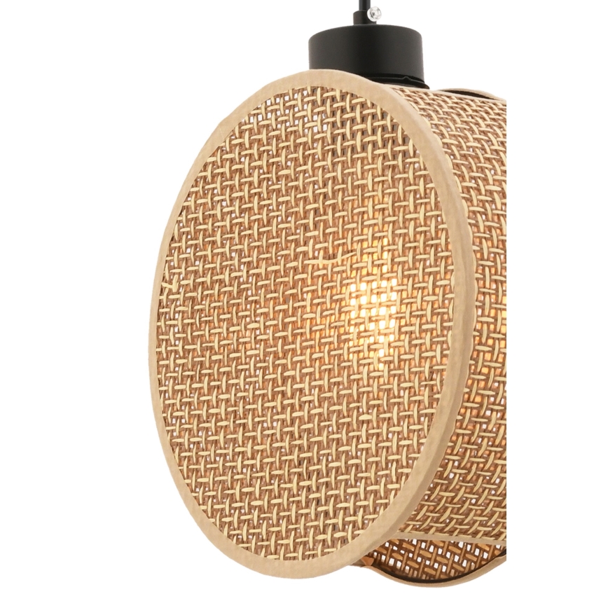 Hanglamp DRUM aan snoer 1xE27/60W/230V bruin