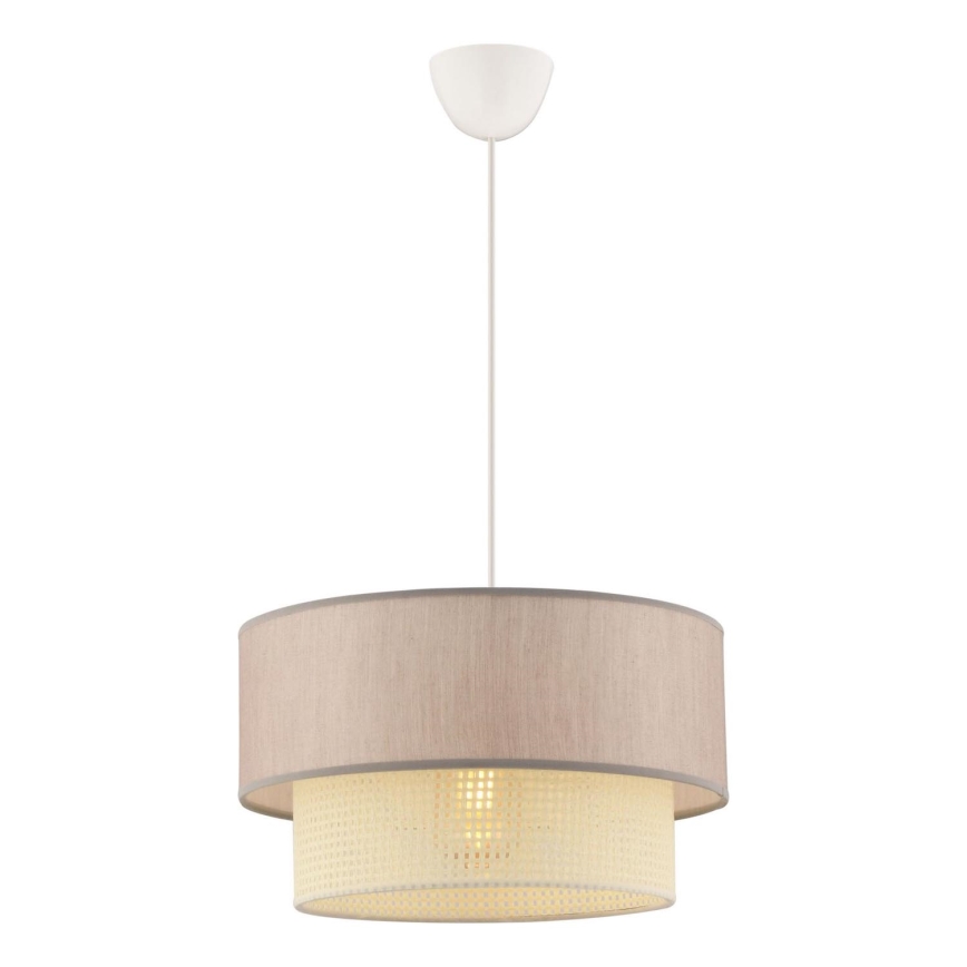 Hanglamp ECHO met kabel 1xE27/60W/230V beige/crème