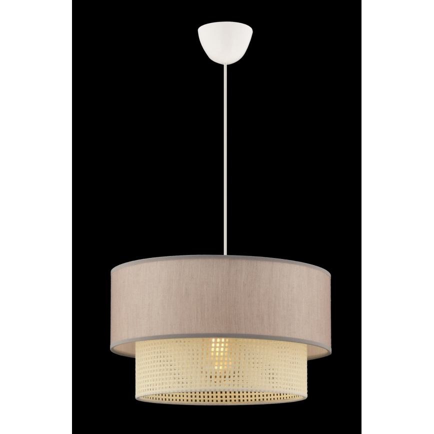 Hanglamp ECHO met kabel 1xE27/60W/230V beige/crème
