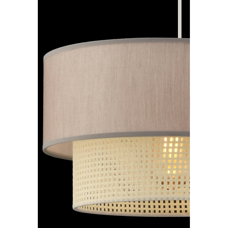 Hanglamp ECHO met kabel 1xE27/60W/230V beige/crème