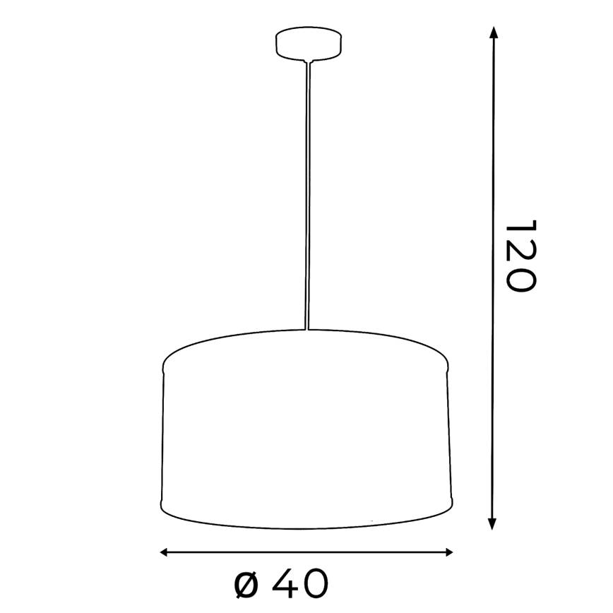 Hanglamp FELIX 1xE27/60W/230V zwart