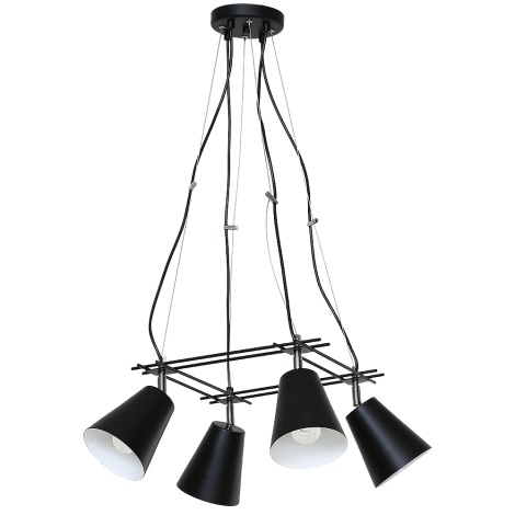 Hanglamp FERRIS 4 4xE27/60W zwart