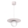 Hanglamp FLAT met snoer 1xE27/15W/230V crème