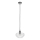 Hanglamp FLO aan kabel 1xE27/15W/230V glanzend chroom/helder