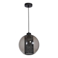 Hanglamp FUNA 1xE27/60W/230V zwart