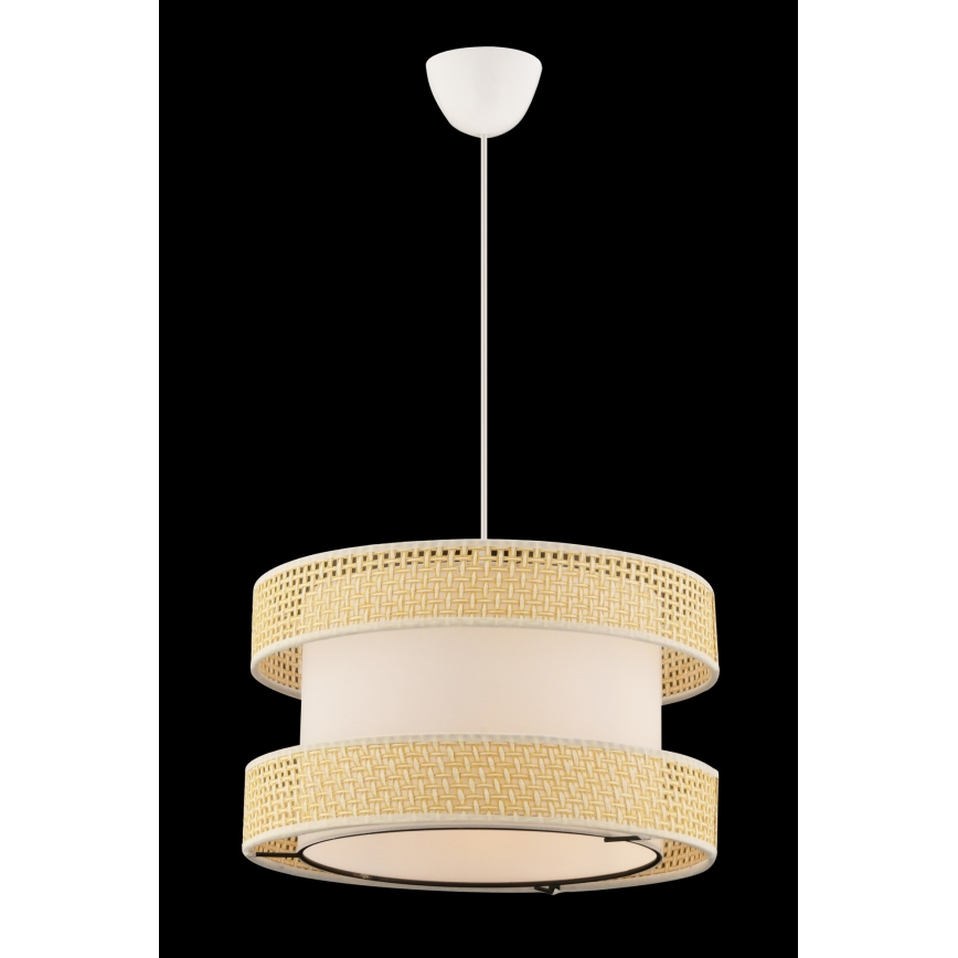 Hanglamp HALO aan snoer 1xE27/60W/230V crème/beige