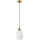 Hanglamp HECTOR met kabel 1xE27/15W/230V, wit/messing, Ø 14 cm