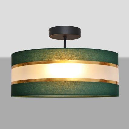 Hanglamp HELEN 3xE27/15W/230V groen/goud