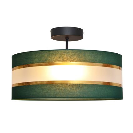 Hanglamp HELEN 3xE27/15W/230V groen/goud