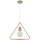 Hanglamp in de vorm van een driehoek aan een koord 1x E27 / 60W / 230V