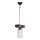 Hanglamp JASMIN 1xE27/40W/230V bruin/wit
