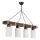 Hanglamp JASMIN 4xE27/40W/230V bruin/wit