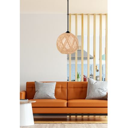 Hanglamp JUTE 1xE27/60W/230V beige