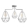 Hanglamp KARO 3xE27/15W/230V grijs
