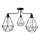 Hanglamp KARO 3xE27/15W/230V zwart