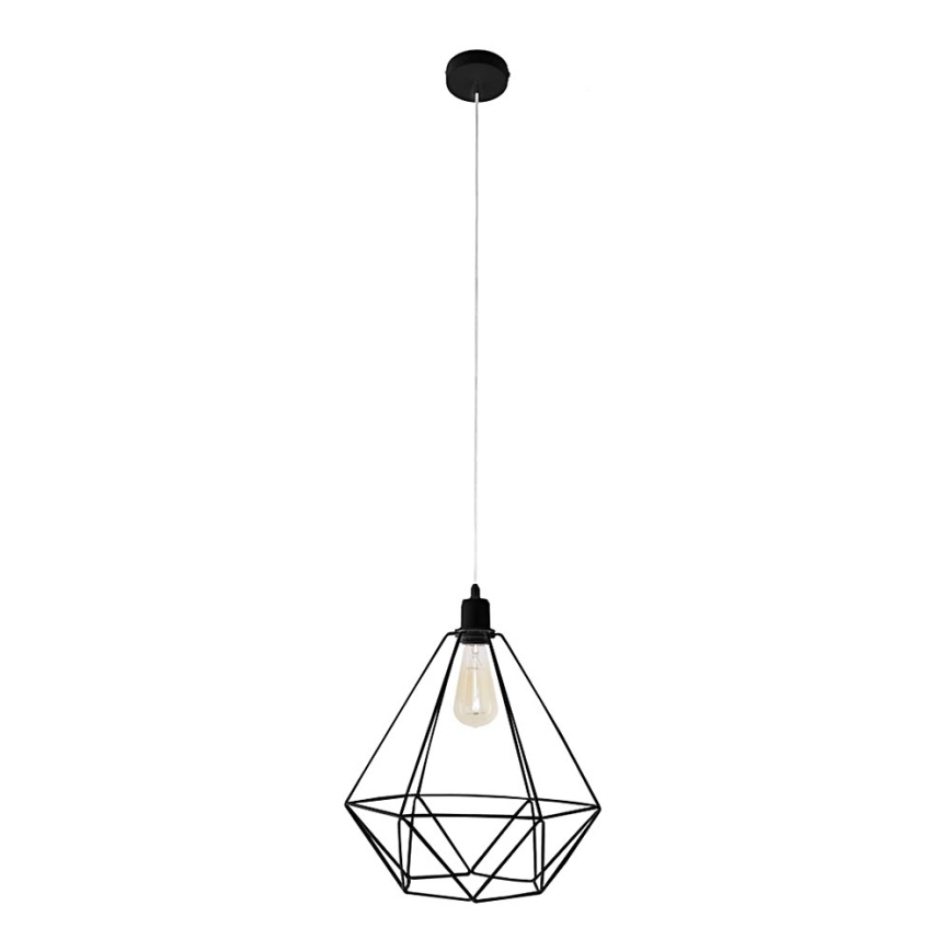 Hanglamp KARO LARGE 1xE27/15W/230V zwart