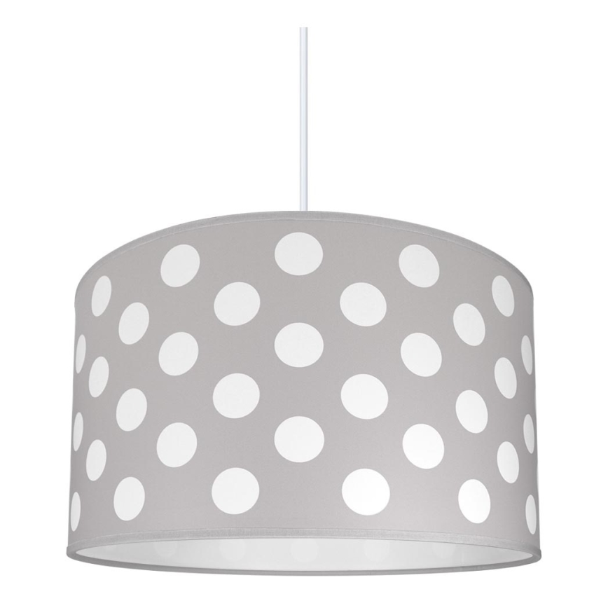 Hanglamp kinderkamer DOTS GREY 1xE27/60W/230V