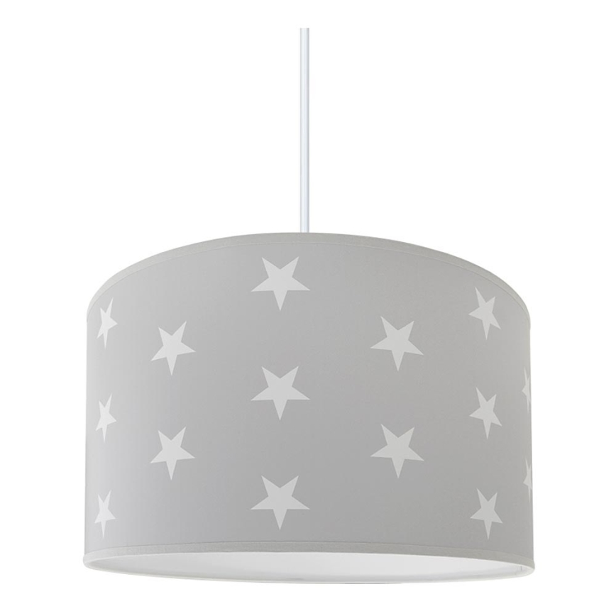 Hanglamp kinderkamer STARS GREY 1xE27/60W/230V