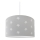 Hanglamp kinderkamer STARS GREY 1xE27/60W/230V