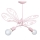 Hanglamp kinderkamer VLINDER 2xE27/60W roze