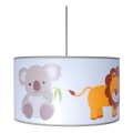 Hanglamp kinderkamer ZOO 1xE27/60W/230V