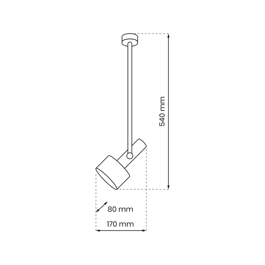 Hanglamp  LINTERNA 1xGX53/12W/230V zwart