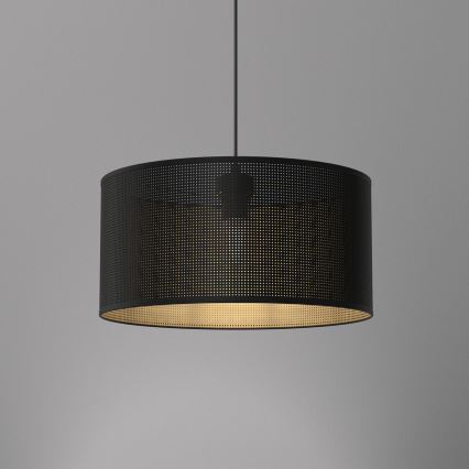 Hanglamp aan kabel LOFT SHADE 1xE27/60W/230V Ø 40 cm zwart/goud