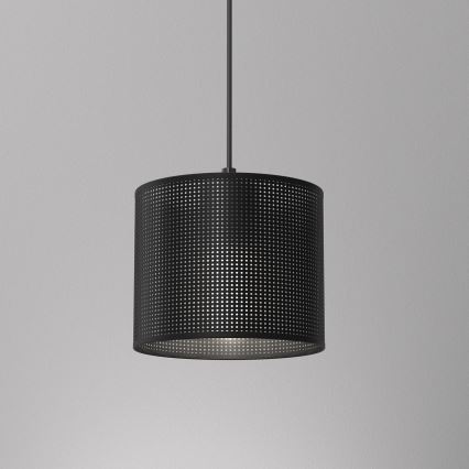 Hanglamp aan kabel LOFT SHADE 1xE27/60W/230V Ø 18 cm zwart