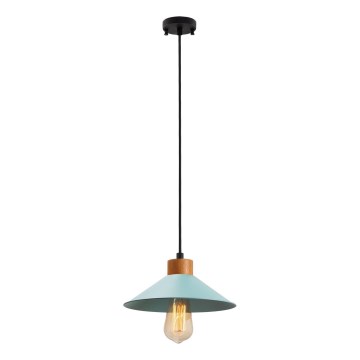 Hanglamp MANAVGAT 1xE27/40W/230V blauw/bruin