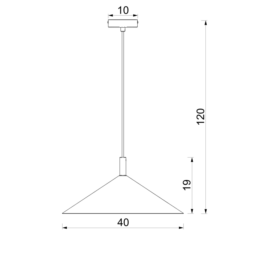Hanglamp met kabel ANEGA 1xGX53/15W/230V Ø 40 cm beige