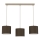 Hanglamp met kabel ARDEN 3xE27/15W/230V beige/bruin