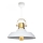 Hanglamp met kabel AYD 1xE27/40W/230V wit/goud