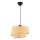 Hanglamp met kabel BARETTE 1xE27/60W/230V beige/glanzend chroom