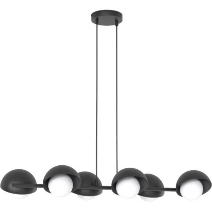 Hanglamp met kabel BOOM 6xG9/8W/230V zwart