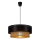 Hanglamp met kabel BORHO 1xE27/60W/230V Ø 50 cm zwart/jute