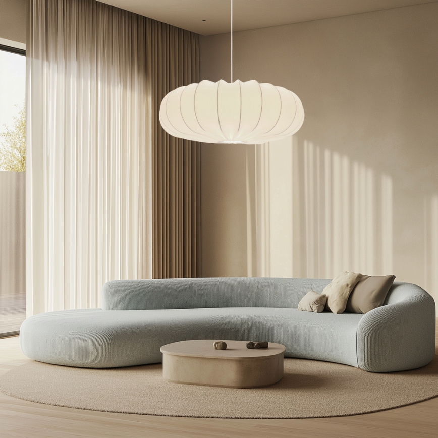 Hanglamp met kabel CAFEE 1xE27/40W/230V Ø 66 cm wit