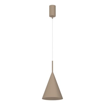 Hanglamp met kabel CAPITAL 1xGX53/15W/230V Ø 17 cm taupe