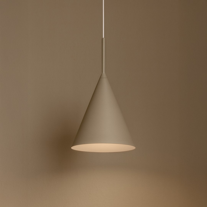 Hanglamp met kabel CAPITAL 1xGX53/15W/230V Ø 17 cm taupe