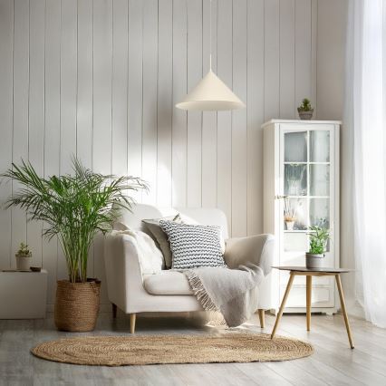 Hanglamp met kabel CAPITAL 1xGX53/15W/230V Ø 46 cm crème