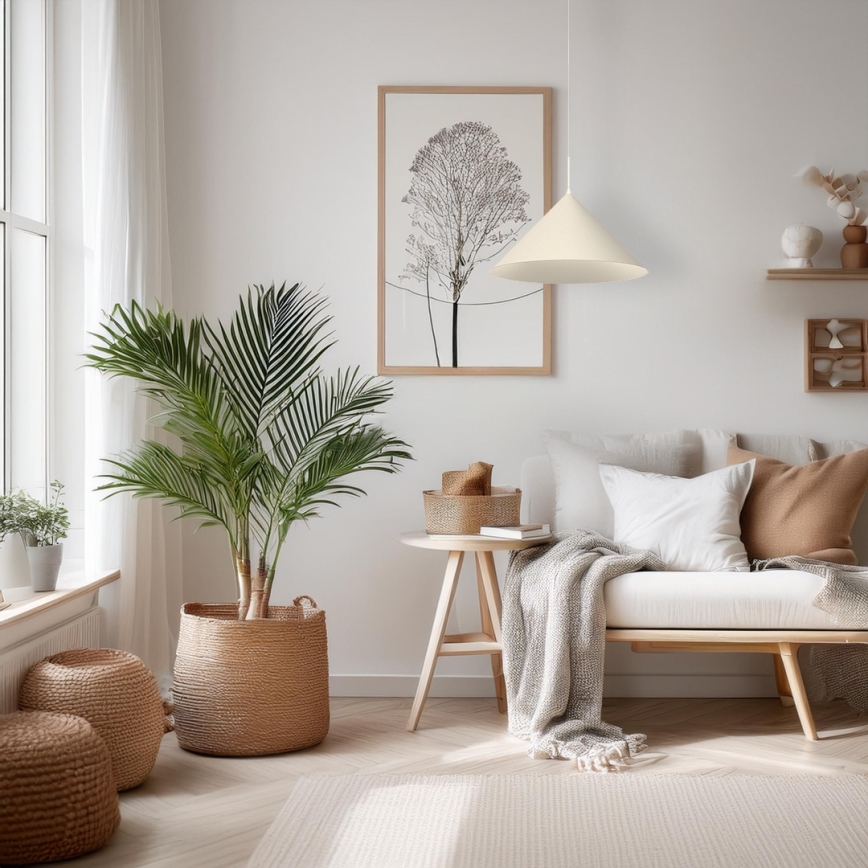 Hanglamp met kabel CAPITAL 1xGX53/15W/230V Ø 46 cm crème