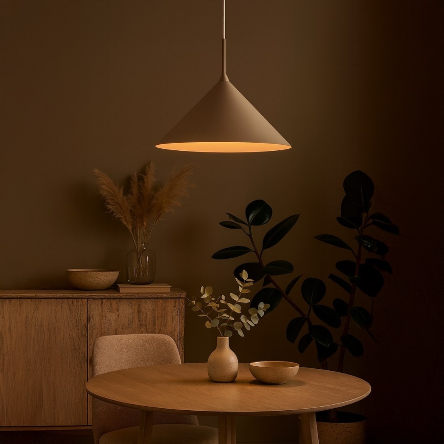 Hanglamp met kabel CAPITAL 1xGX53/15W/230V Ø 46 cm taupe