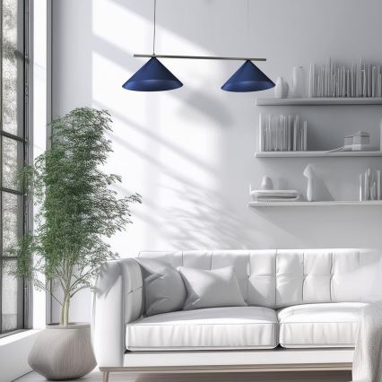 Hanglamp met kabel CAPITAL 2xGX53/15W/230V blauw