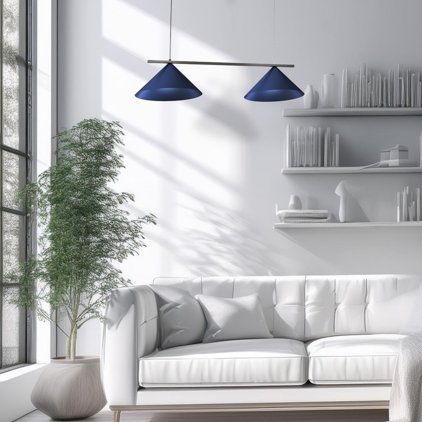 Hanglamp met kabel CAPITAL 2xGX53/15W/230V blauw