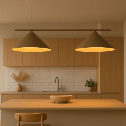 Hanglamp met kabel CAPITAL 2xGX53/15W/230V taupe